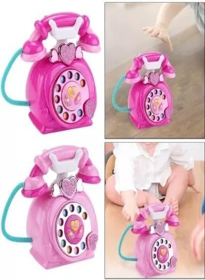 HDA GROUP Durable Musical Sound Toy Kaby-002 Classique Telephone for Kids 3+ Years | Fun Musical Learning Toy with Lights & Sounds - Encourages Creativity, Hand-Eye Coordination (Multicolor) - Image 3